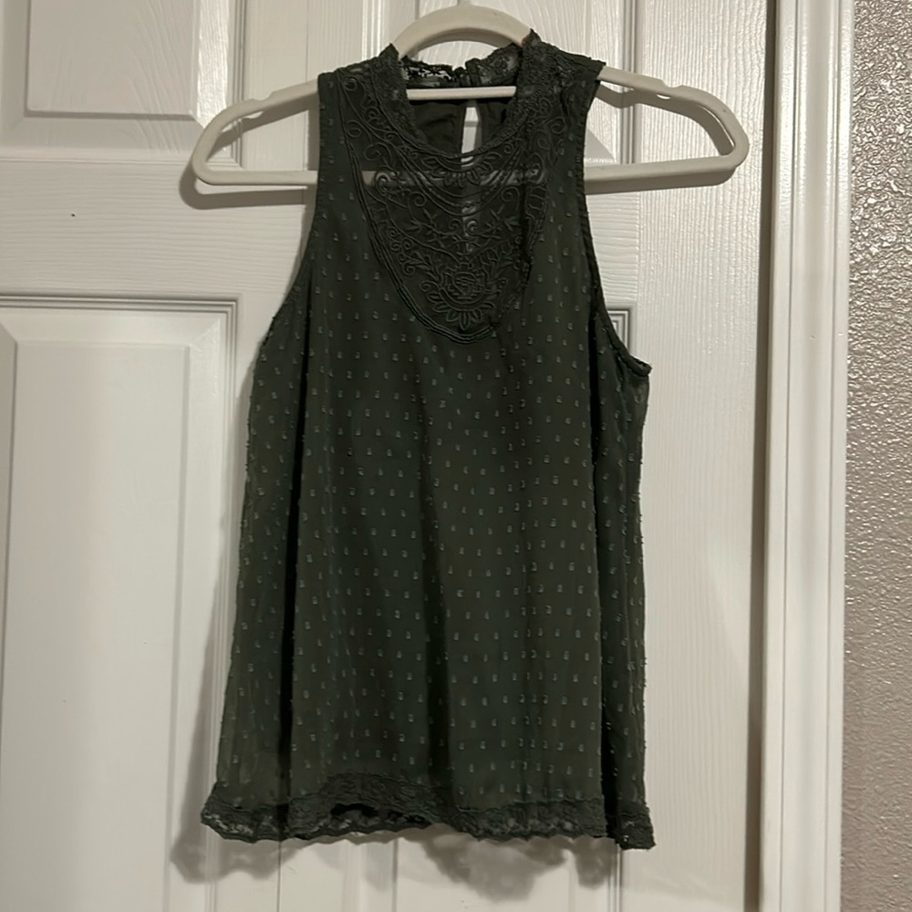 Hollister Green Tank Size Small